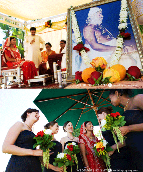 sandiego-indian-wedding-planner-bridal-party-red-outdoor-puja