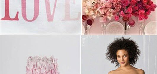 Los-Angeles-wedding-planner-pink-ombre-fashion-dress-aisle-flowers-banner-cake
